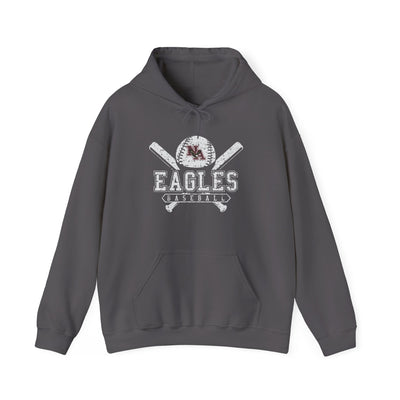 Adult Unisex Vintage Eagles Crossed Bats Graphic Hoodie