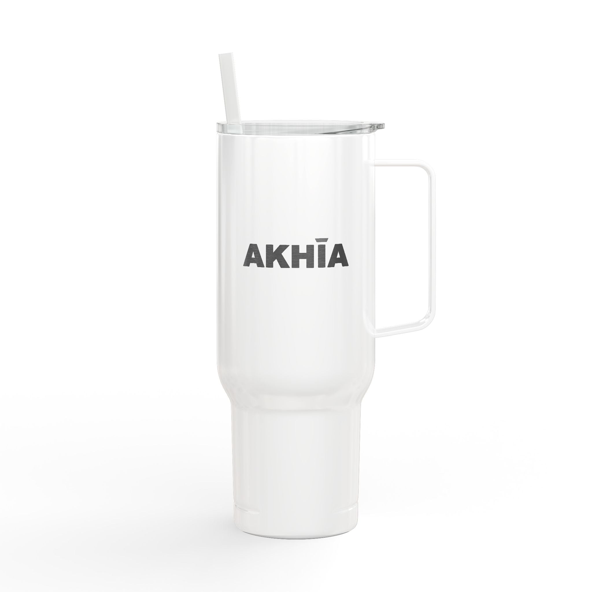 Ahkia Logo Engraved 40oz Insulated Tumbler with Lid