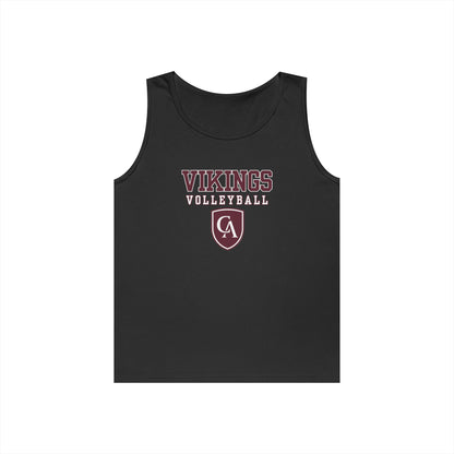 Adult Unisex Columbus Academy Vikings Volleyball Graphic Gildan Heavy Blend Cotton Tank
