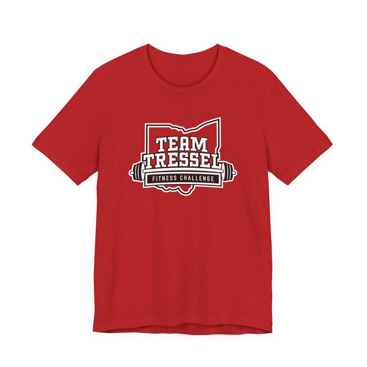 Adult Unisex Team Tressel Fitness Challenge Graphic Short Sleeve Soft Tee