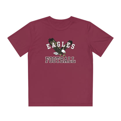 Youth Performance Flying Football Eagle Short Sleeve Graphic Tee