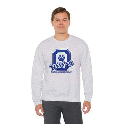 Adult Unisex Overbrook Elementary Wildcats Block Letter Graphic Sweatshirt