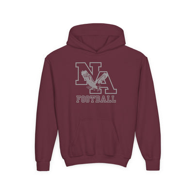 Youth New Albany Tonal Football Logo Graphic Hoodie