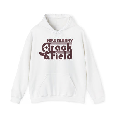 Adult Unisex Retro Track and Field Graphic Hoodie