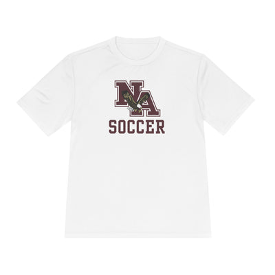 Adult Unisex New Albany Classic Maroon Soccer Logo Graphic Sport-Tek Competitor Performance Tee