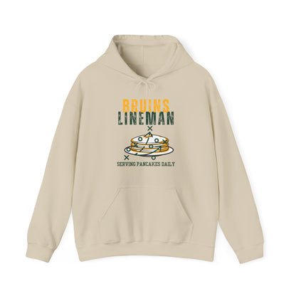 Adult Unisex Bruins Lineman Pancake Graphic Hoodie