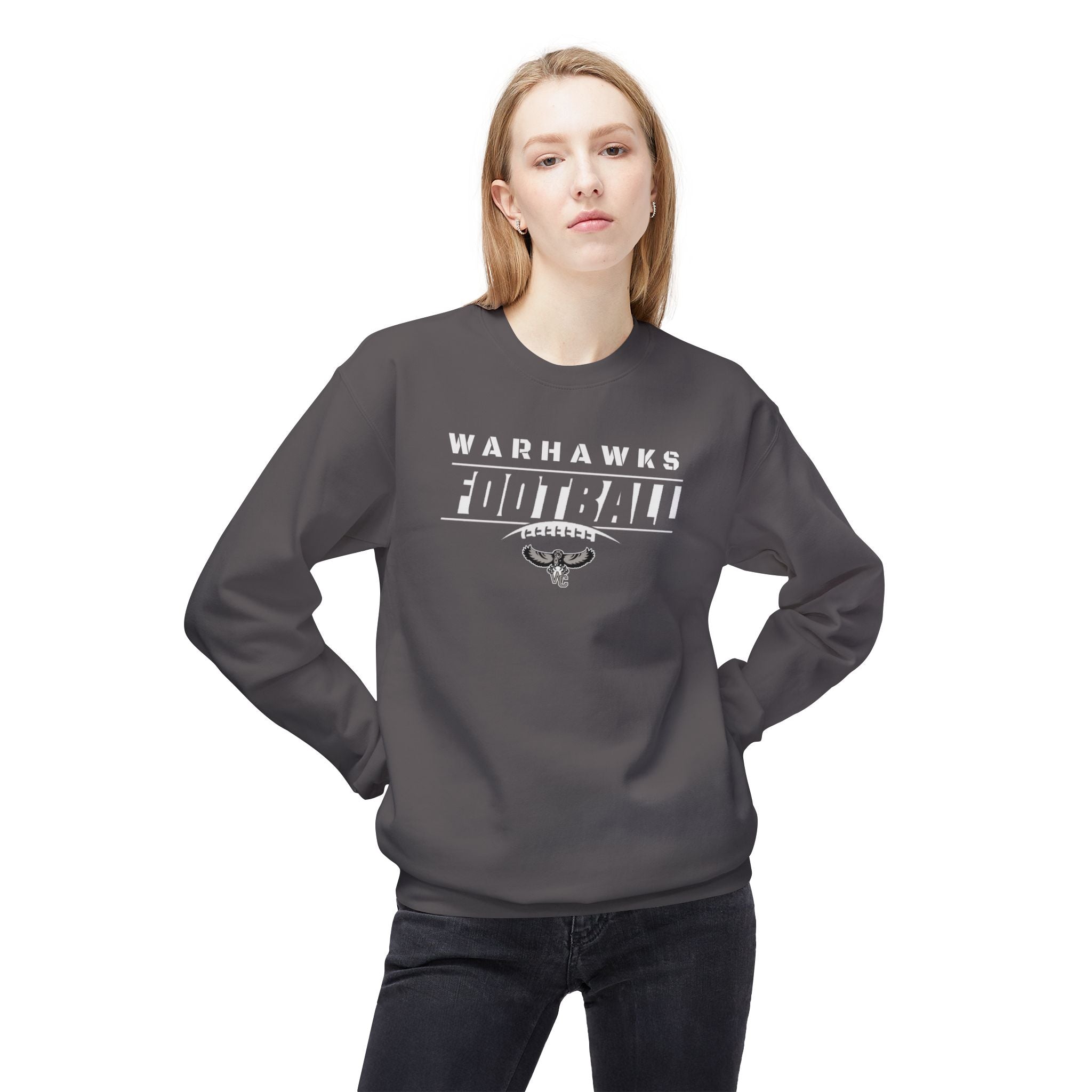 Adult Unisex Warhawks Goal Line Graphic Soft Style Sweatshirt