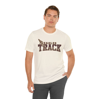 Adult Unisex Eagles Track Graphic Short Sleeve Soft Tee