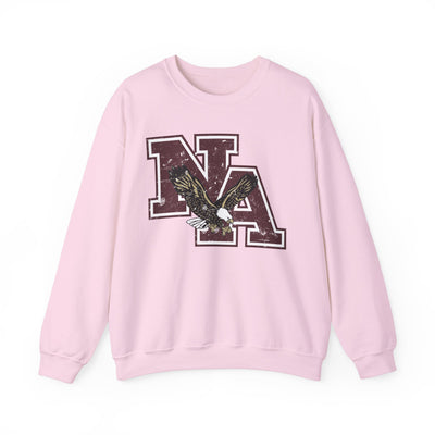 Adult Unisex Maroon Vintage Distressed Logo Graphic Sweatshirt