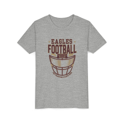 Youth Eagles Maroon Hype Helmet Graphic Short Sleeve Soft Tee