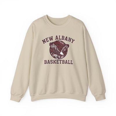 Adult Unisex New Albany Eagles Basketball Vintage Victory Graphic Sweatshirt