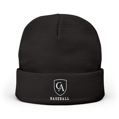 Adult Unisex Columbus Academy Vikings Baseball Black Embroidered Knit Hat