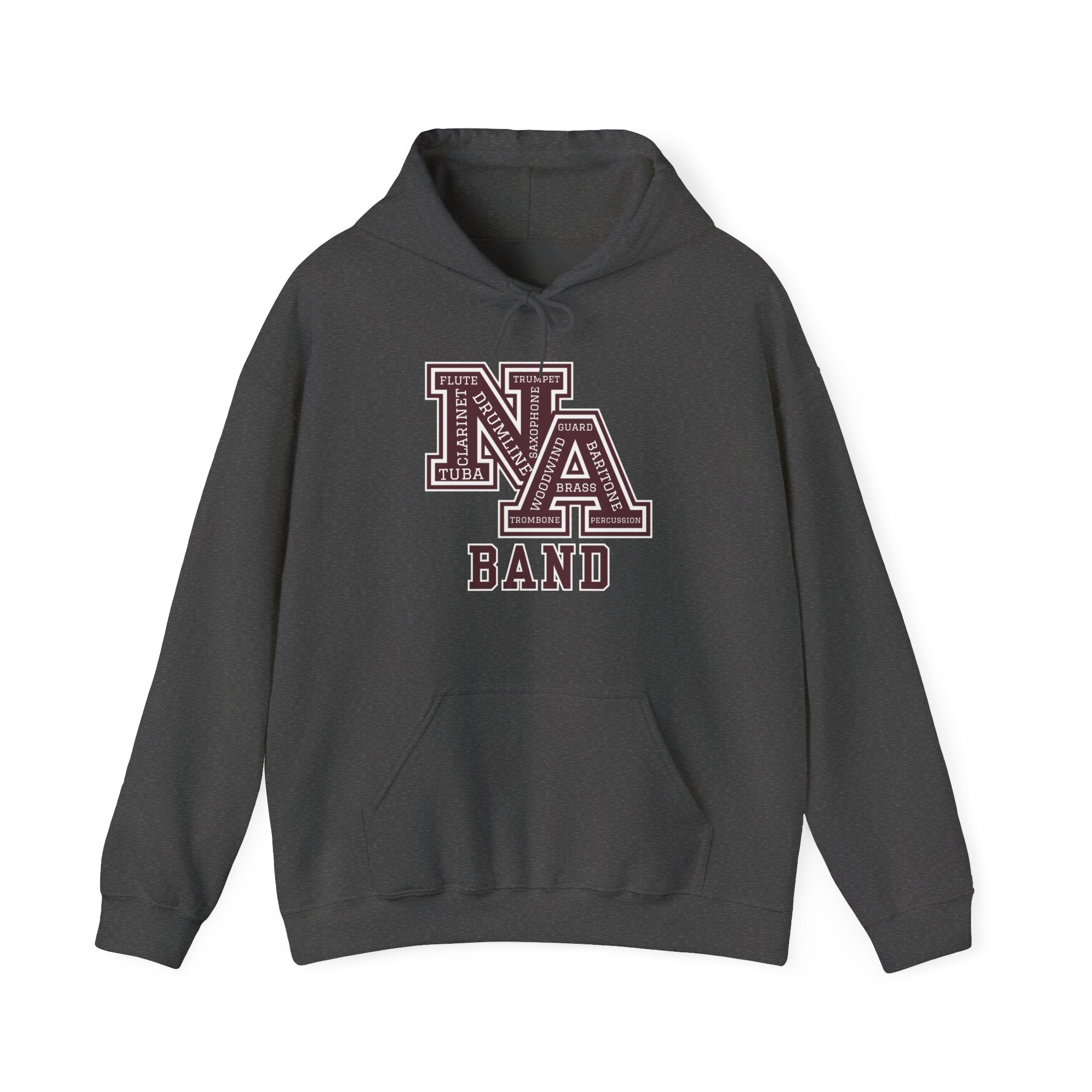 Adult Unisex New Albany Band Word Logo Graphic Hoodie