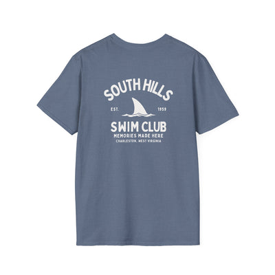 Adult Unisex South Hills Swim Club Heritage Graphic Short Sleeve Gildan Softstyle Tee