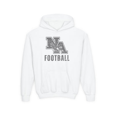 Youth Distressed Vintage Football Logo Graphic Hoodie