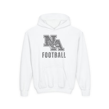 Youth Distressed Vintage Football Logo Graphic Hoodie
