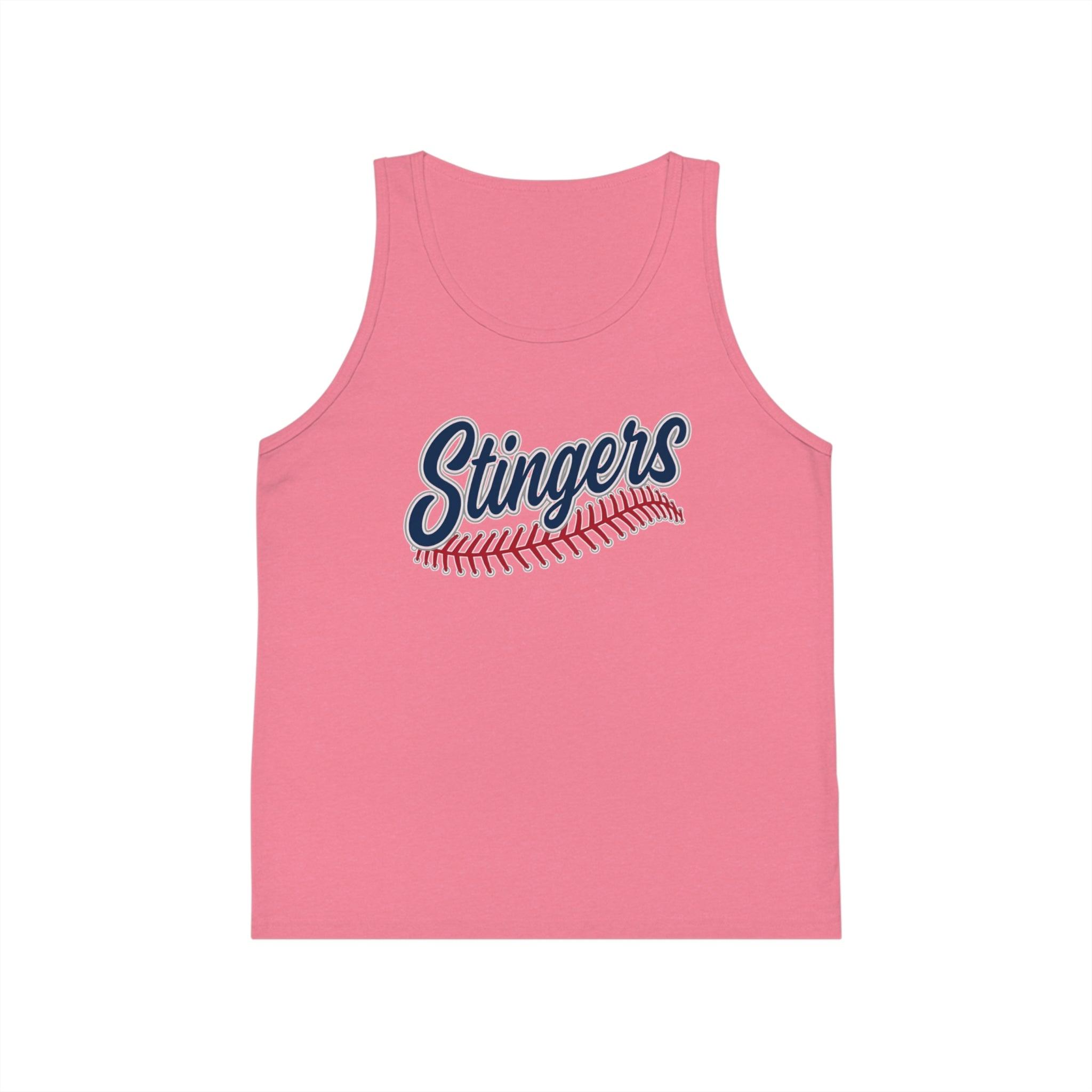 Youth Stingers Softball Stitches Graphic Bella + Canvas Tank