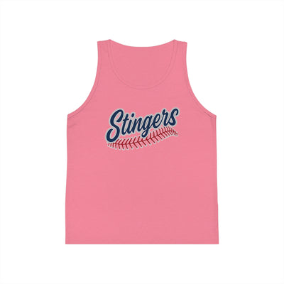 Youth Stingers Softball Stitches Graphic Bella + Canvas Tank