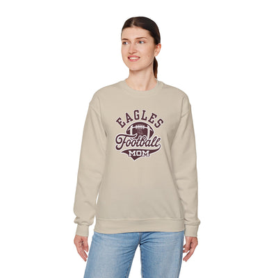 Adult Unisex Eagles Spirit Script Football Mom Graphic Sweatshirt