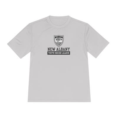 Adult Unisex New Albany Youth Soccer League Game Day Graphic Sport-Tek Competitor Performance Tee