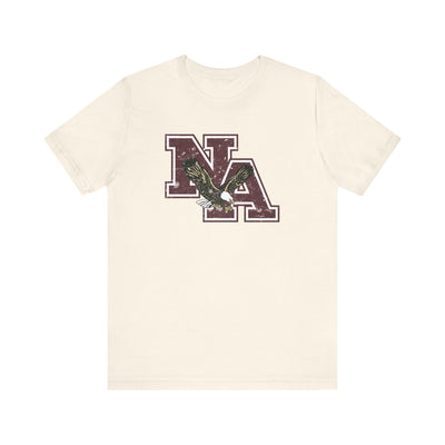 Adult Unisex Vintage Distressed Maroon Logo Short Sleeve Soft Tee