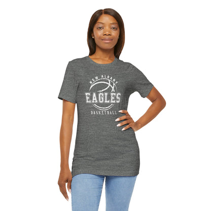 Adult Unisex New Albany Eagles Rebound Retro Distressed Graphic Short Sleeve Soft Tee