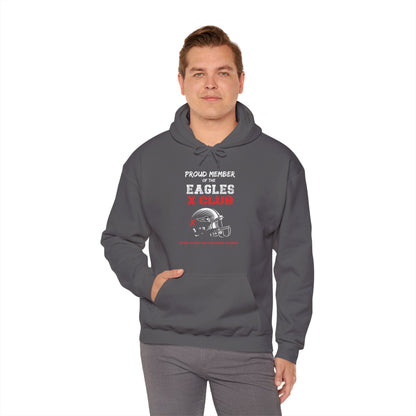 Adult Unisex Eagles Red X Club Graphic Hoodie