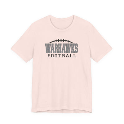 Adult Unisex Westerville Central Warhawks Football Laces Graphic Short Sleeve Soft Tee