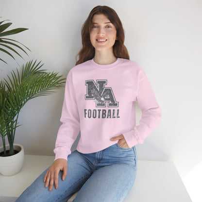 Adult Unisex New Albany Distressed Vintage Football Logo Graphic Sweatshirt