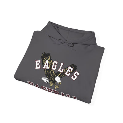Adult Unisex Flying Baseball Eagle Graphic Hoodie