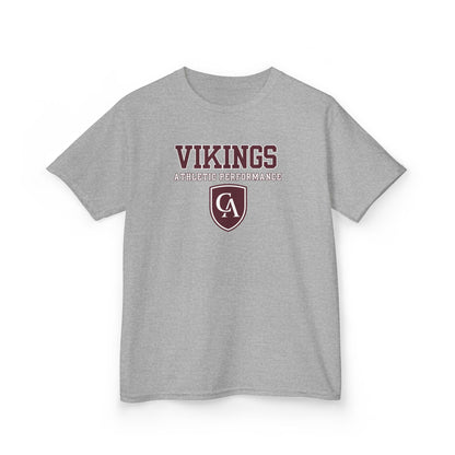 Youth Columbus Academy Vikings Athletic Performance Graphic Short Sleeve Gildan Heavy Tee