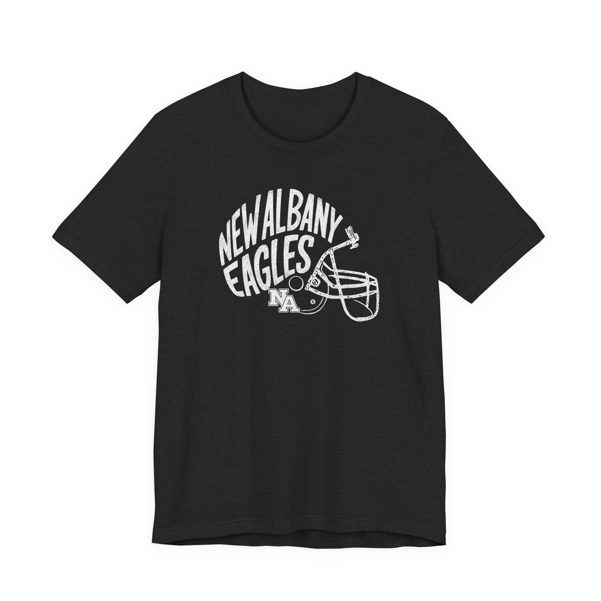 Adult Unisex New Albany Vintage Vibes Football Helmet Graphic Short Sleeve Soft Tee