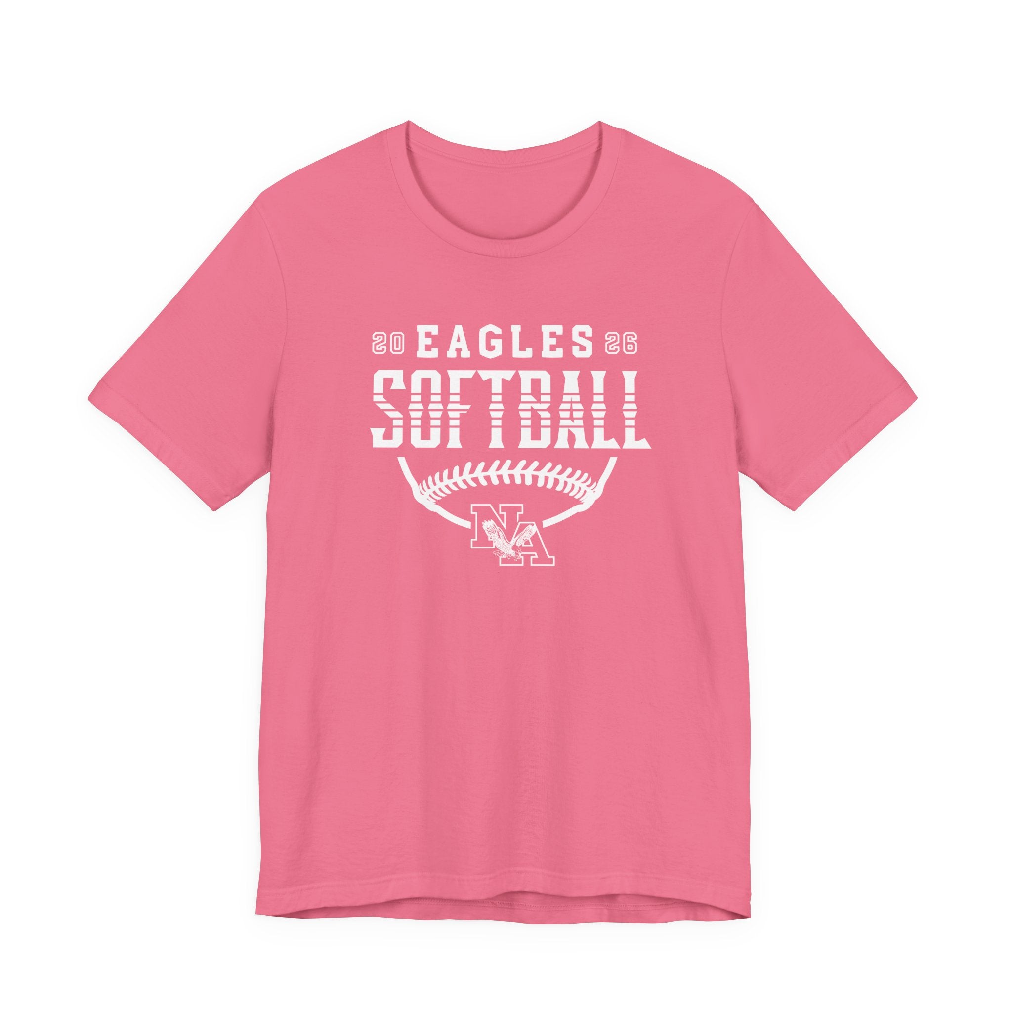 Adult Unisex New Albany Eagles Softball Strong Striped Graphic Short Sleeve Soft Tee