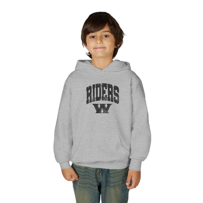 Youth Riders Arch Vintage Distressed W Graphic Hoodie