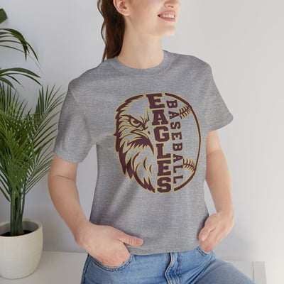 Adult Unisex Epic Eagle Baseball Graphic Short Sleeve Soft Tee