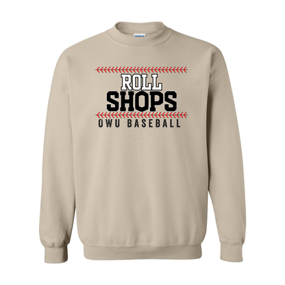 Adult Unisex OWU Roll Shops Baseball Graphic Sweatshirt - Ohio Wesleyan University