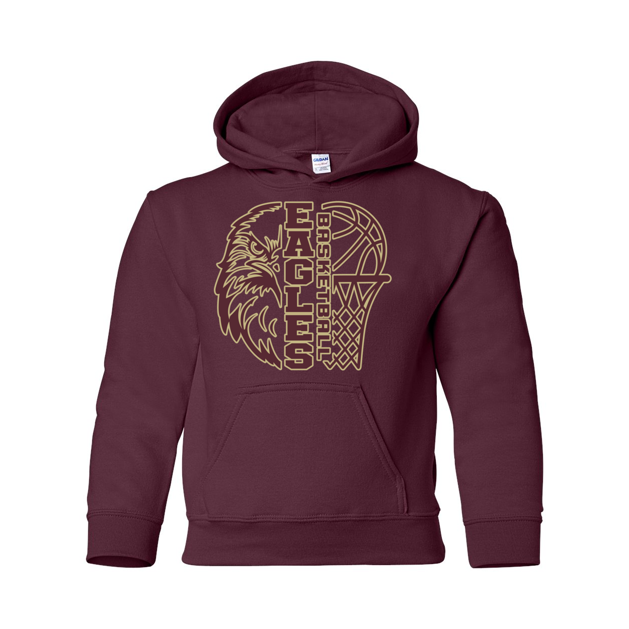 Youth Epic Eagles Basketball Graphic Hoodie