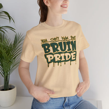 Adult Unisex Bruin Pride Drip Graphic Short Sleeve Soft Tee