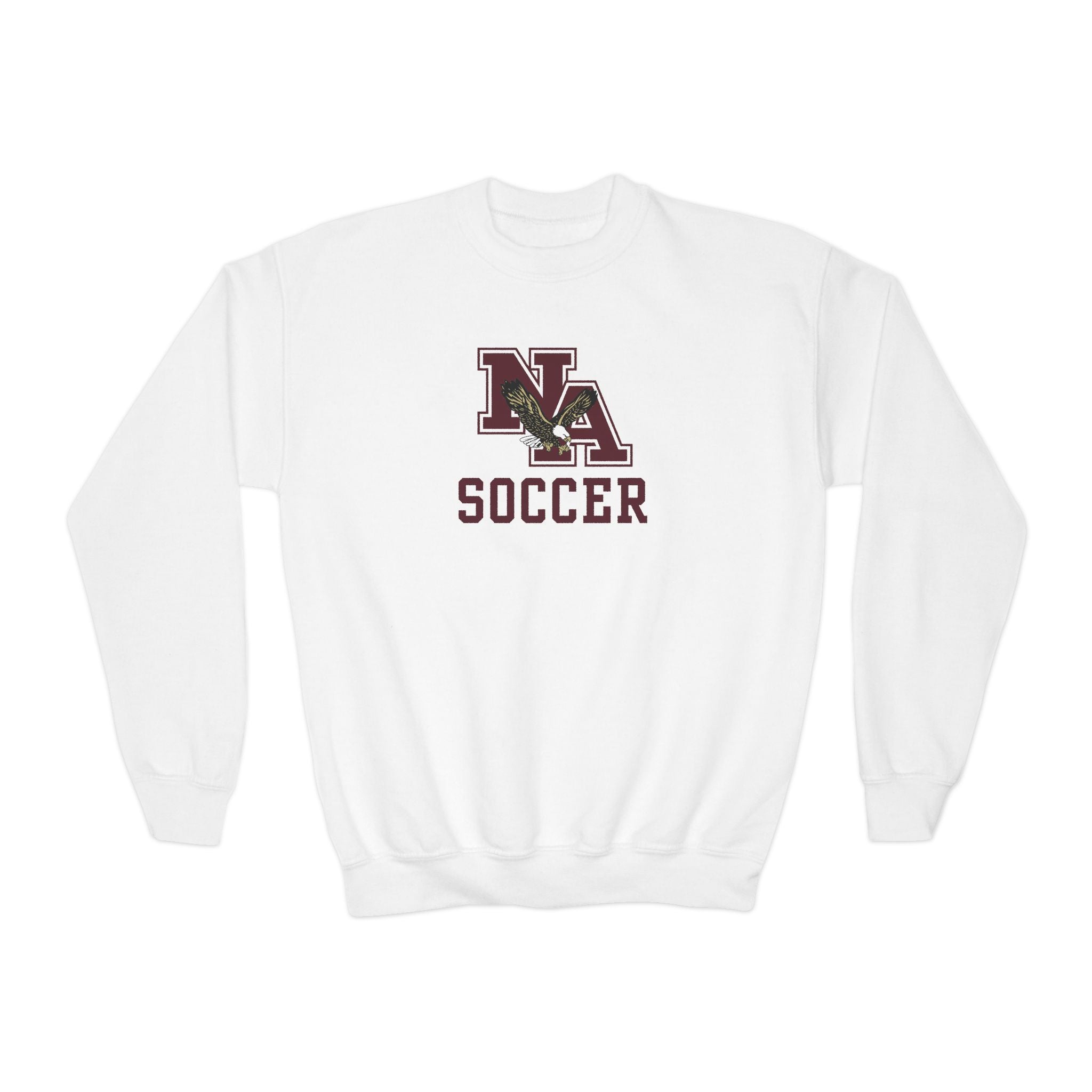 Youth New Albany Classic Maroon Soccer Logo Graphic Sweatshirt