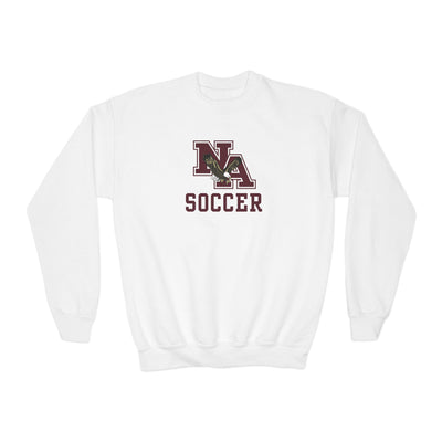 Youth New Albany Classic Maroon Soccer Logo Graphic Sweatshirt