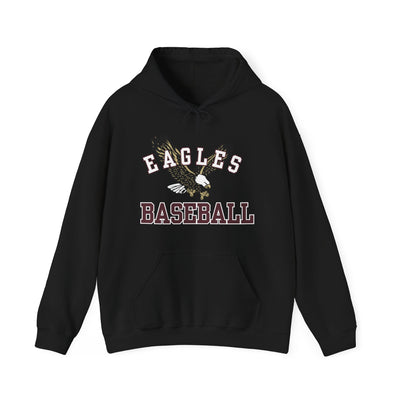 Adult Unisex Flying Baseball Eagle Graphic Hoodie