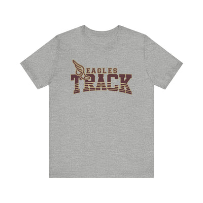 Adult Unisex Eagles Track Graphic Short Sleeve Soft Tee