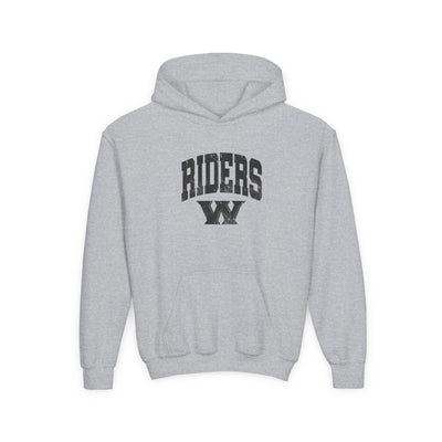 Youth Riders Arch Vintage Distressed W Graphic Hoodie