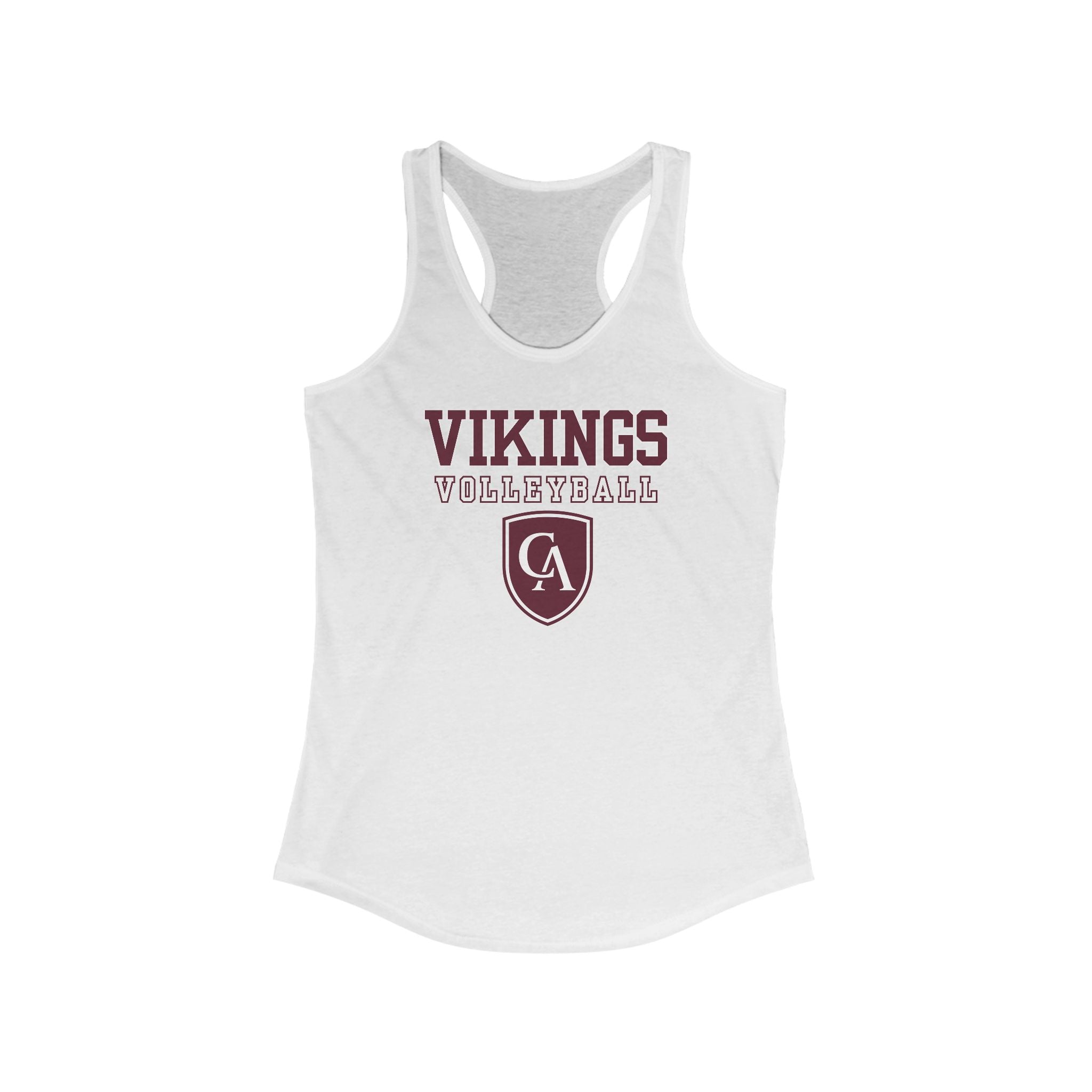 Women's Columbus Academy Vikings Volleyball Graphic Next Level Racerback Tank