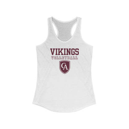 Women's Columbus Academy Vikings Volleyball Graphic Next Level Racerback Tank