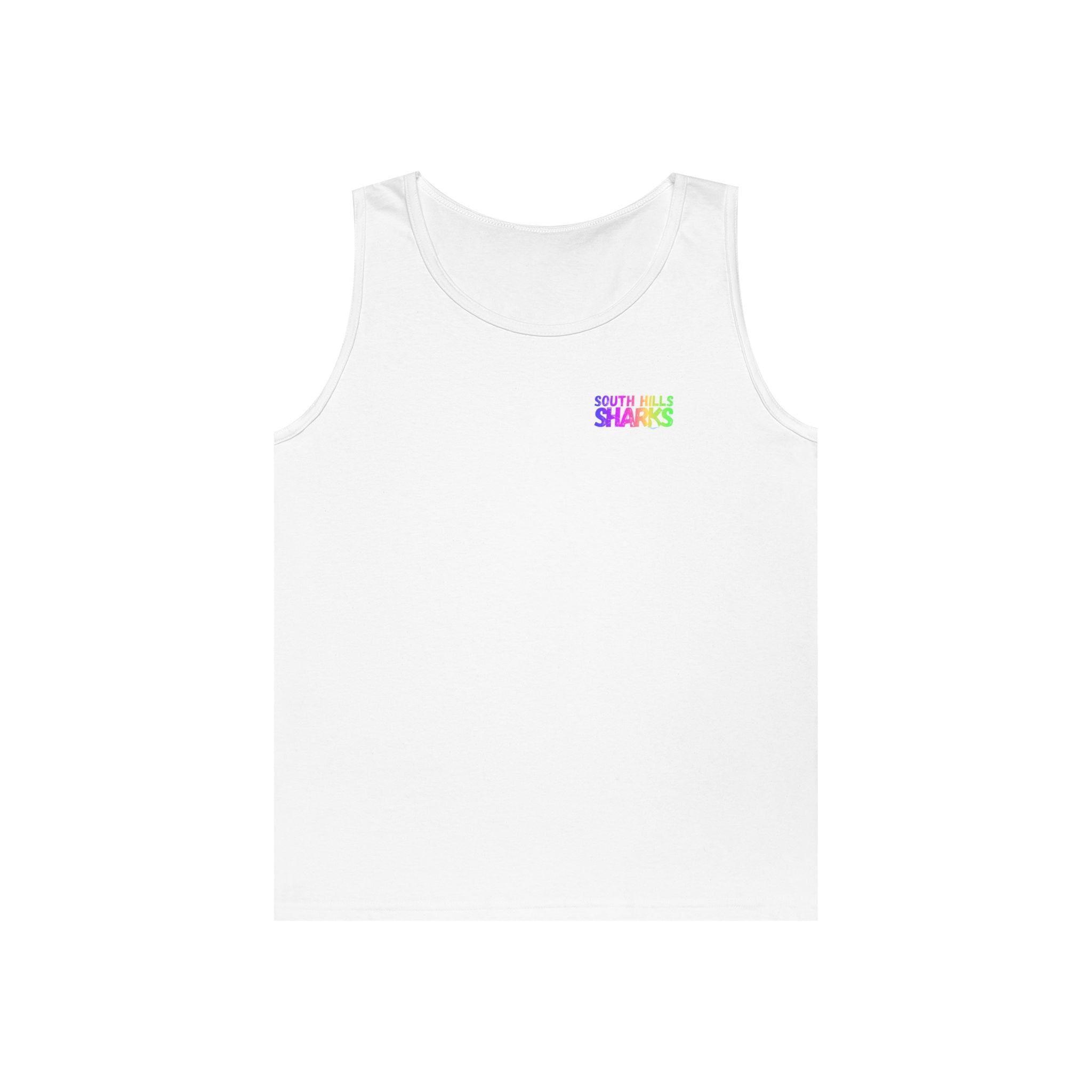 Adult Unisex South Hills Swim Team Neon Rainbow Graphic Tank