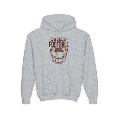 Youth Eagles Maroon Hype Helmet Graphic Hoodie