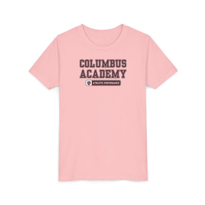 Youth Columbus Academy Athletic Performance Graphic Short Sleeve Bella + Canvas Soft Tee