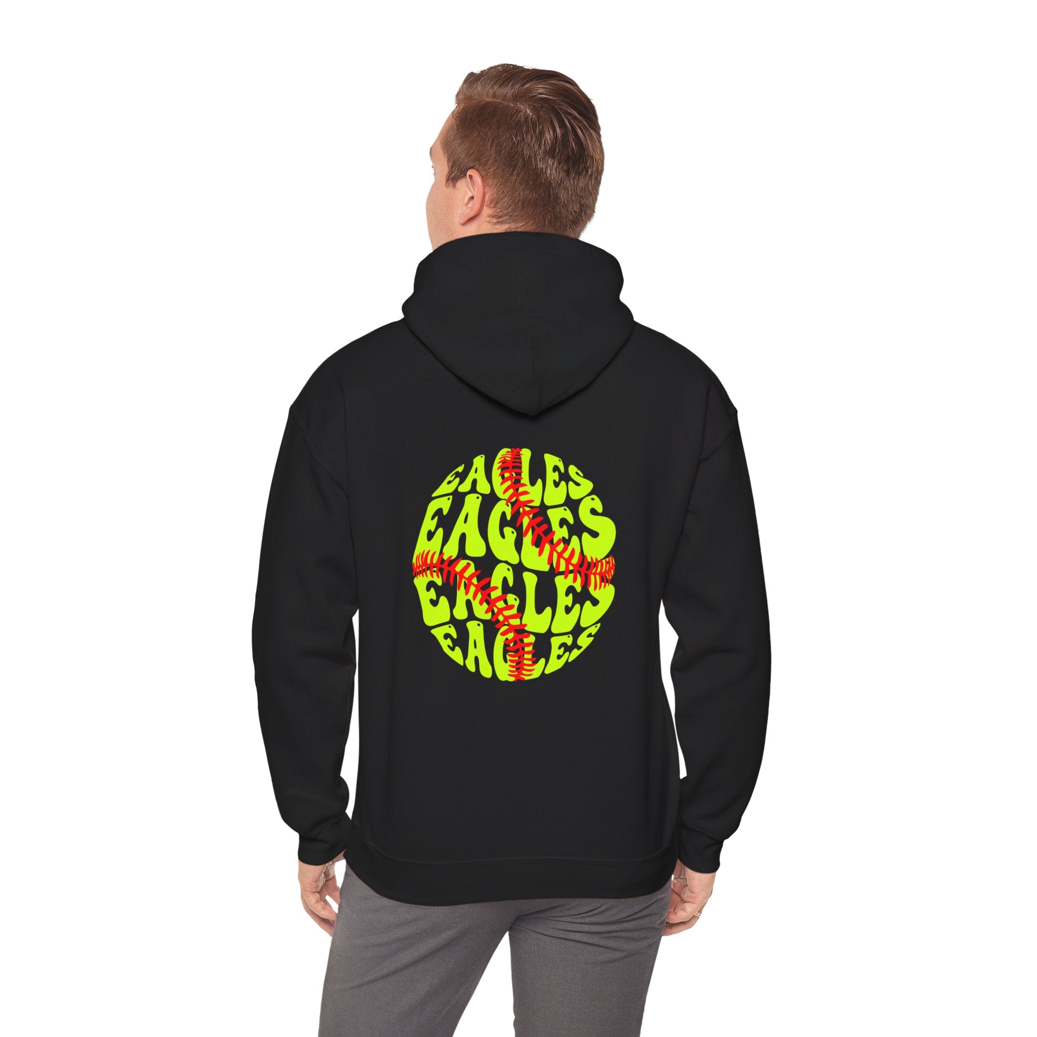 Adult Unisex New Albany Eagles Curveball Graphic Hoodie