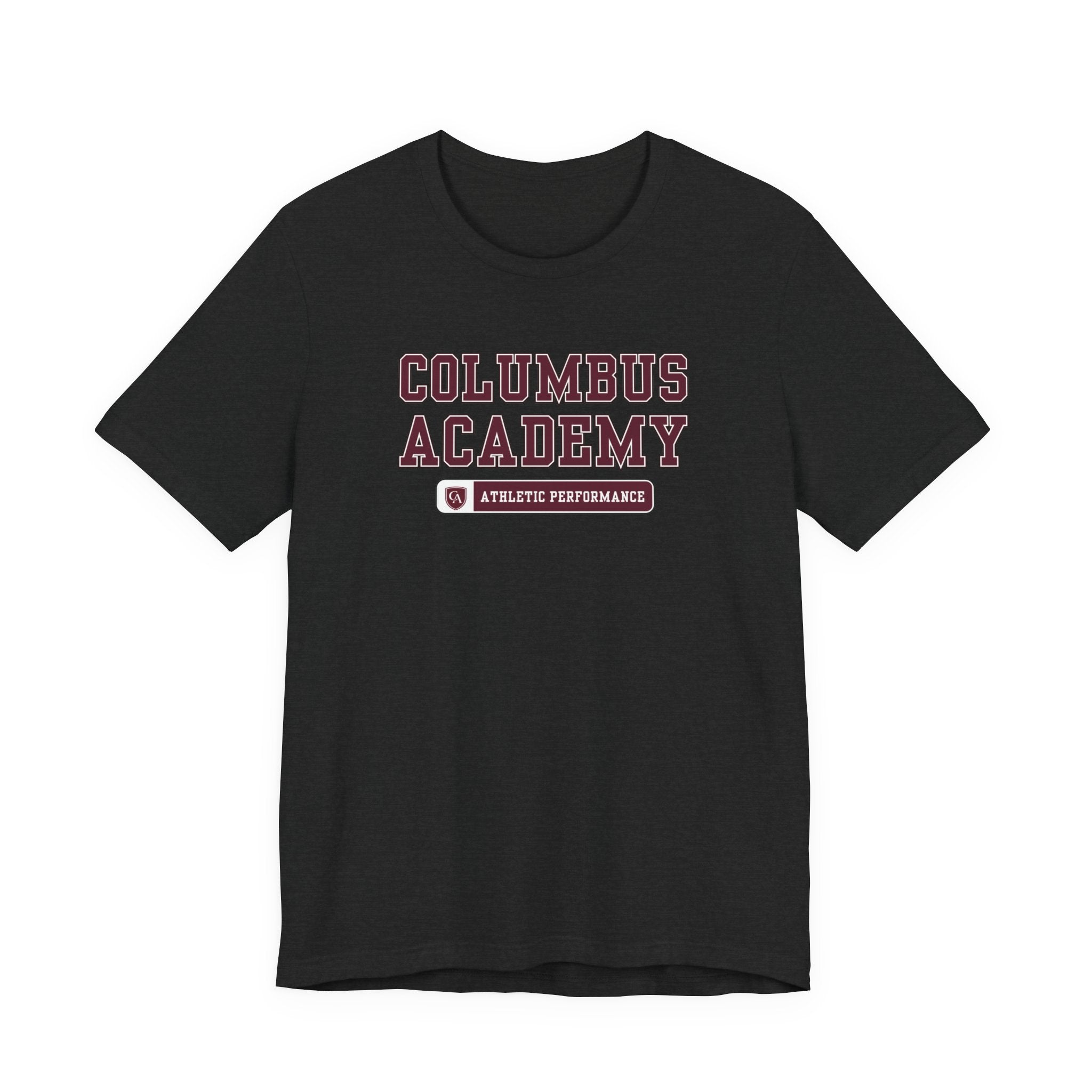 Adult Unisex Columbus Academy Athletic Performance Graphic Short Sleeve Bella + Canvas Soft Tee